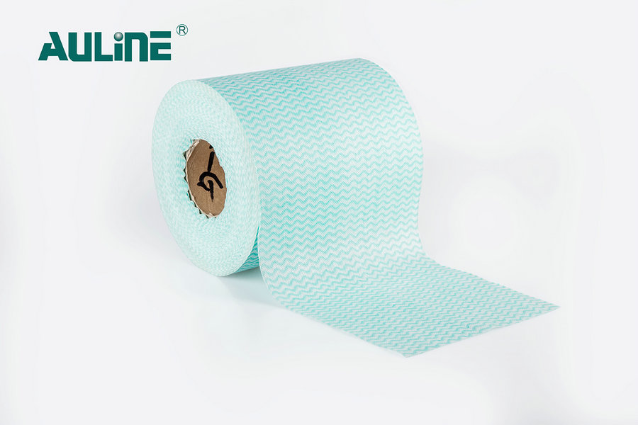 Is cineál áirithe fabraic spunlace nonwoven é tabby clóite spunlace nonwoven